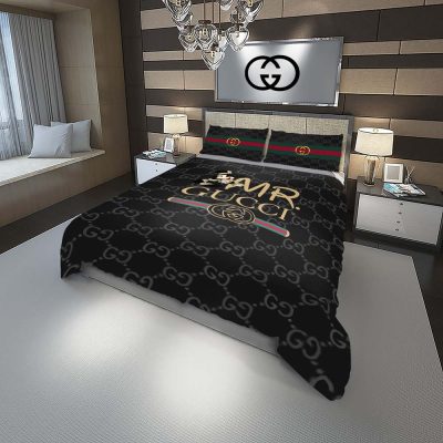 Mr Disney Gucci Luxury Duvet Cover and Pillow Case Bedding Set