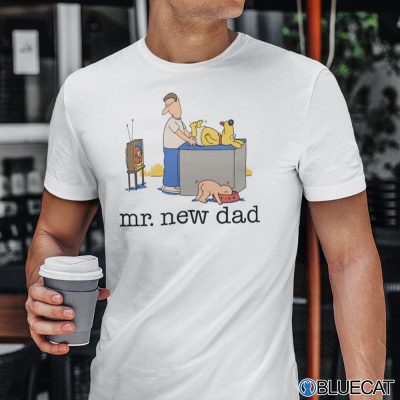 Mr. New Dad Diaper Dog Shirt, Long sleeve, hoodie