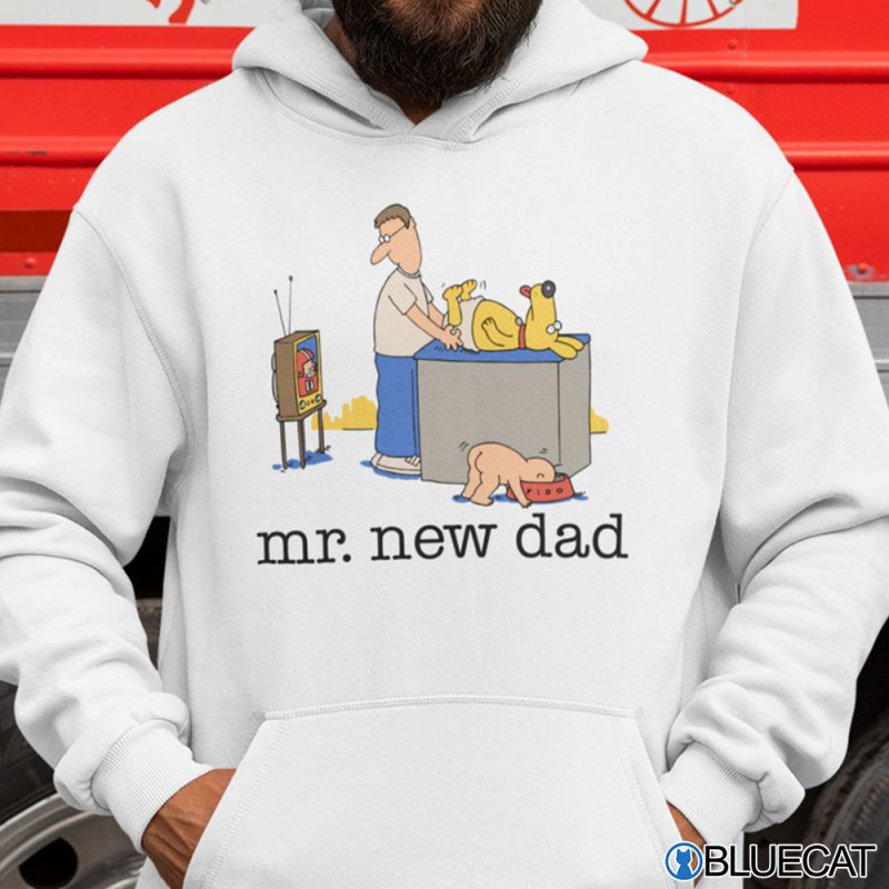 Mr. New Dad Diaper Dog Shirt 2