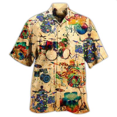 Music Colorful Vintage Drum Limited Best Fathers Day Gifts Hawaiian Shirt Men 1 72633043