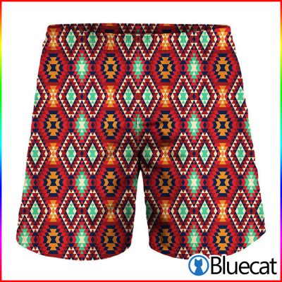 Native American Geometric Pattern Print Men'S Shorts