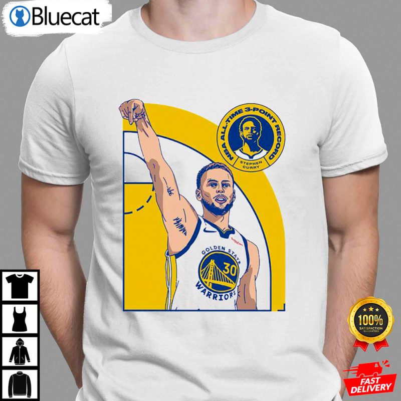 Nba All Time 3 Point Record Stephen Curry T Shirt