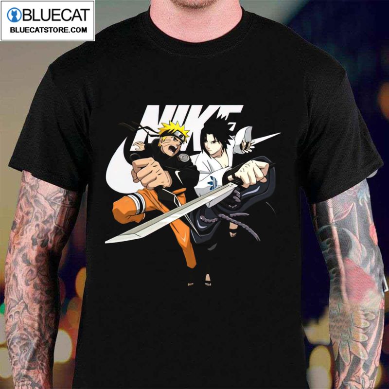 Nike Naruto And Sasuke Version Unisex T Shirt 1