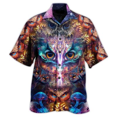 Owl Awesome Eyes Limited Edition Best Fathers Day Gifts Hawaiian Shirt Men