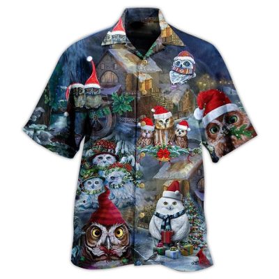 Owls Love Christmas Happy Limited Best Fathers Day Gifts Hawaiian Shirt Men 1 3674936