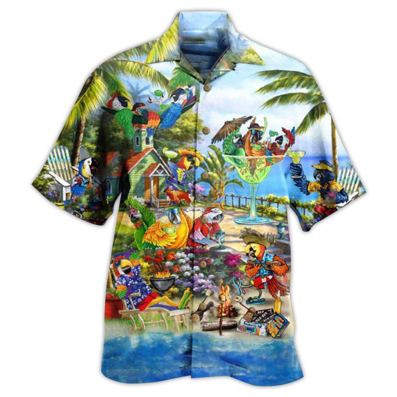 Parrot Party Tropical Summer Edition Best Fathers Day Gifts Hawaiian Shirt Men 1 60661223