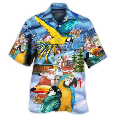 Parrots High By The Beach 1 Best Fathers Day Gifts Hawaiian Shirt Men