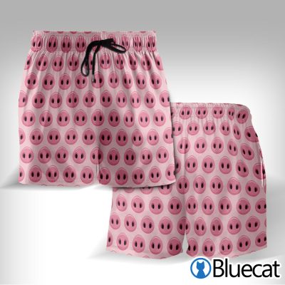 Pink Pig Nose Pattern Print Men'S Shorts