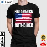 Pro America Anti Joe Biden USA Flag Political Patriot Anti Biden Shirt