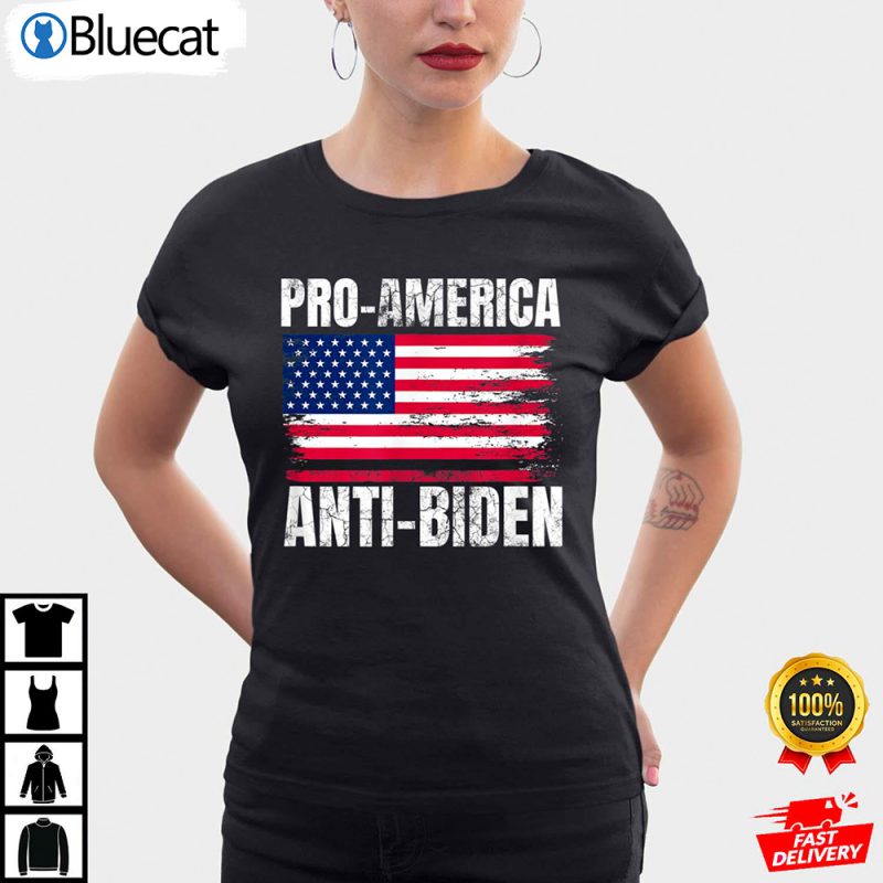 Pro America Anti Joe Biden USA Flag Political Patriot Anti Biden Shirt 1 25.95