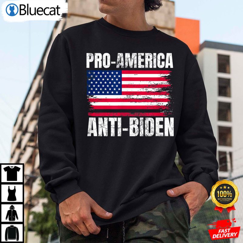 Pro America Anti Joe Biden USA Flag Political Patriot Anti Biden Shirt 2 25.95