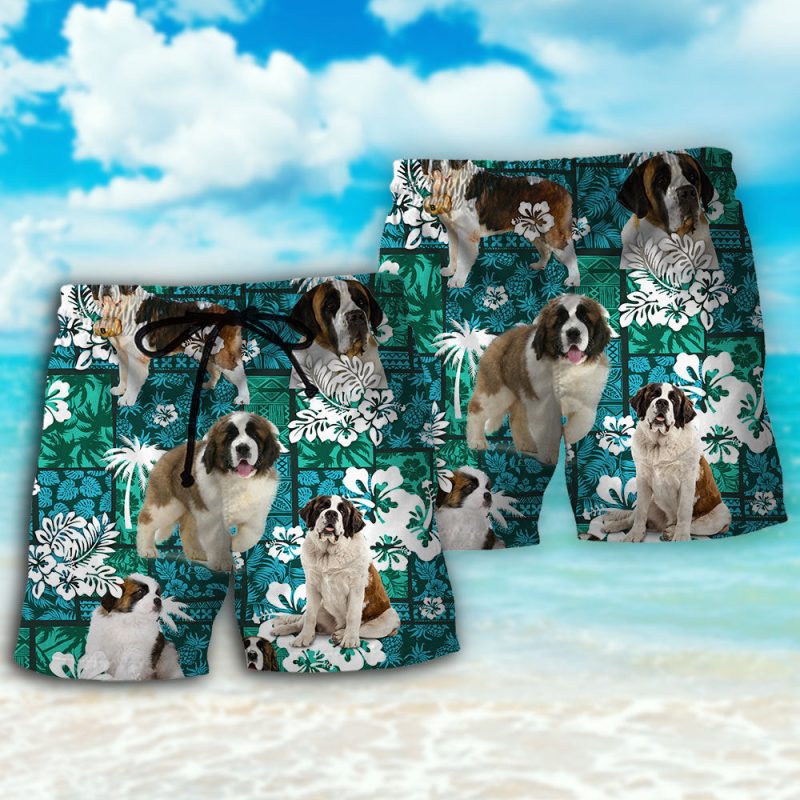 S.T Bernard Tropical Dog Lover Best Fathers Day Gifts Hawaiian Shirt Men 3 94189926