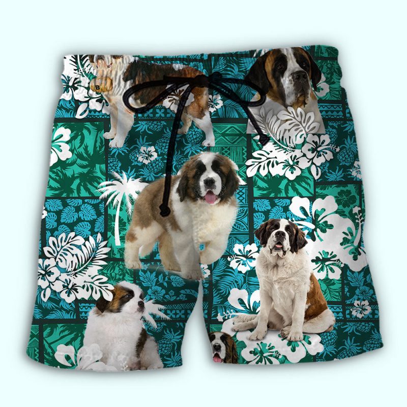 S.T Bernard Tropical Dog Lover Best Fathers Day Gifts Hawaiian Shirt Men 4 51360568