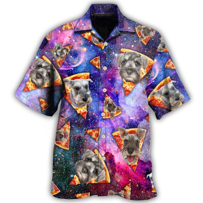 Schnauzer Dog Lover Galaxy Pizza Best Fathers Day Gifts Hawaiian Shirt Men 2 17884330