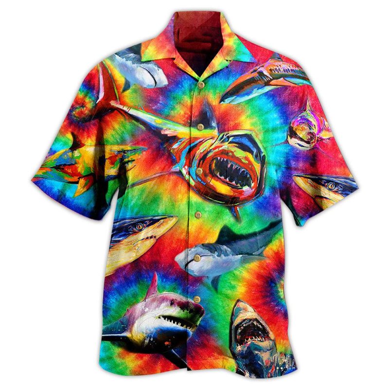 Shark Rainbow Style Limited Edition Best Fathers Day Gifts Hawaiian Shirt Men 1 65786680