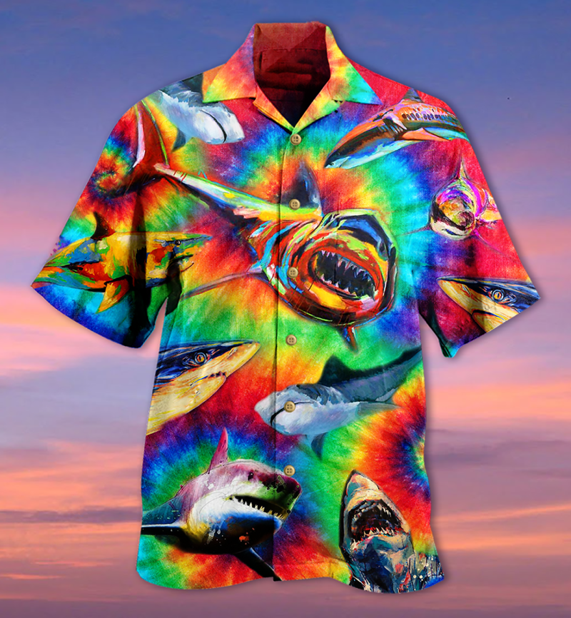 Shark Rainbow Style Limited Edition Best Fathers Day Gifts Hawaiian Shirt Men 2 6371782