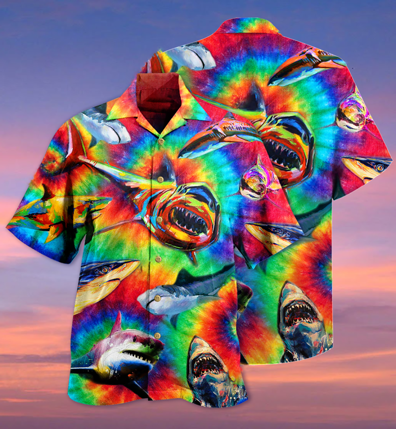 Shark Rainbow Style Limited Edition Best Fathers Day Gifts Hawaiian Shirt Men 3 97419436