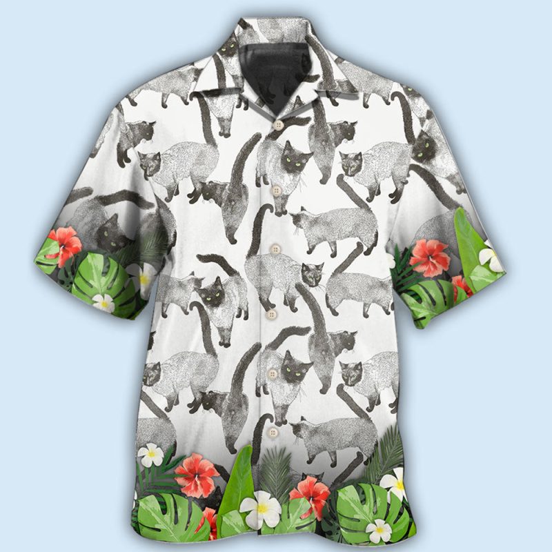 Siamese Cat Lover Tropical Style Best Fathers Day Gifts Hawaiian Shirt Men 2 53908904