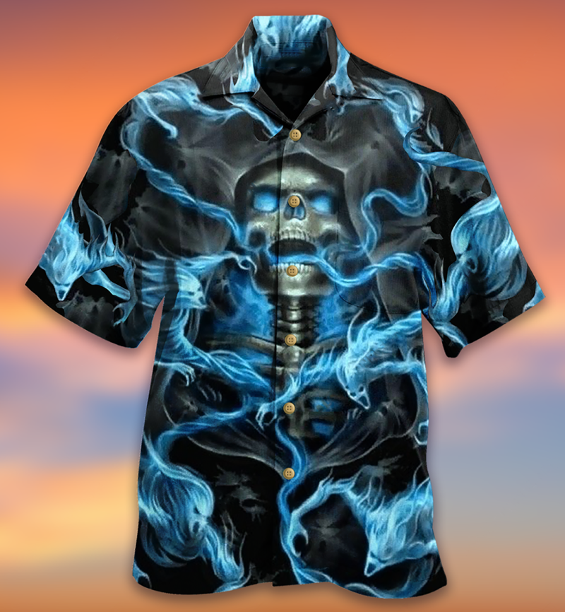 Skull Black Ground Limited Edition Best Fathers Day Gifts Hawaiian Shirt Men 2 46986675