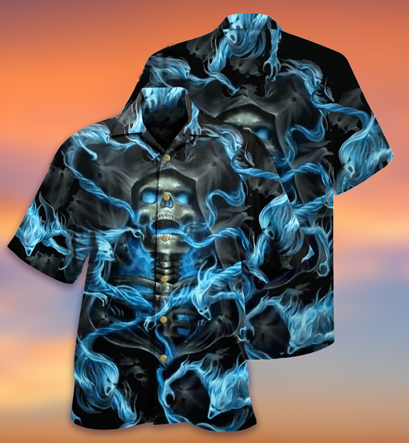 Skull Black Ground Limited Edition Best Fathers Day Gifts Hawaiian Shirt Men 3 46299007