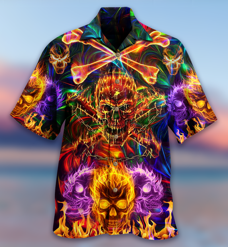 Skull Fire Angry Limited Edition Best Fathers Day Gifts Hawaiian Shirt Men 2 78545025