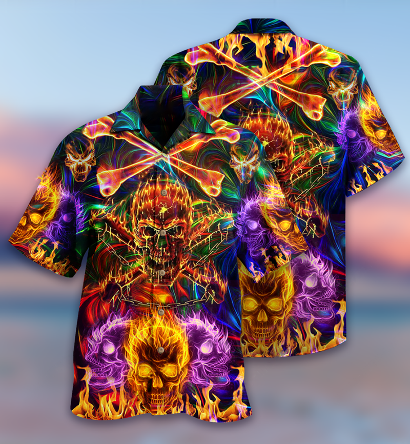 Skull Fire Angry Limited Edition Best Fathers Day Gifts Hawaiian Shirt Men 3 31364053