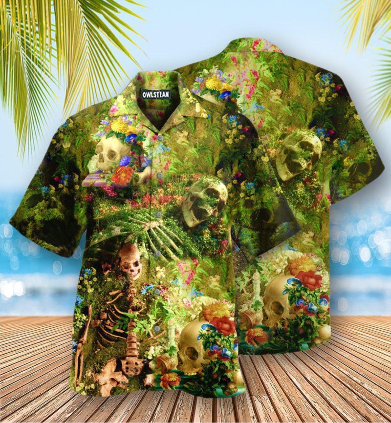 Skull Flower Skeleton Forever Edition Best Fathers Day Gifts Hawaiian Shirt Men 2 37439633