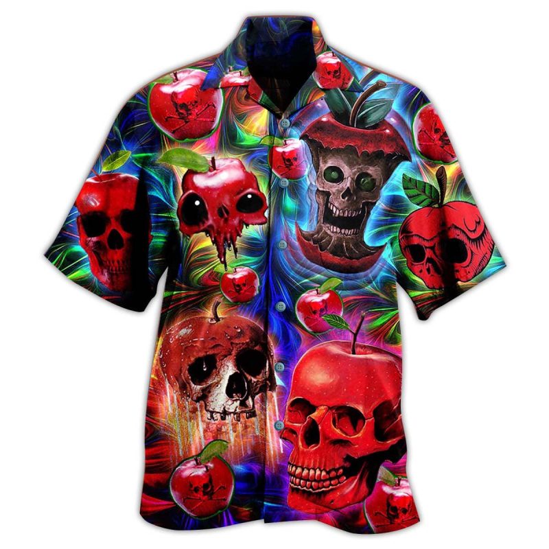 Skull Love Apple Limited Edition Best Fathers Day Gifts Hawaiian Shirt Men 1 71407874