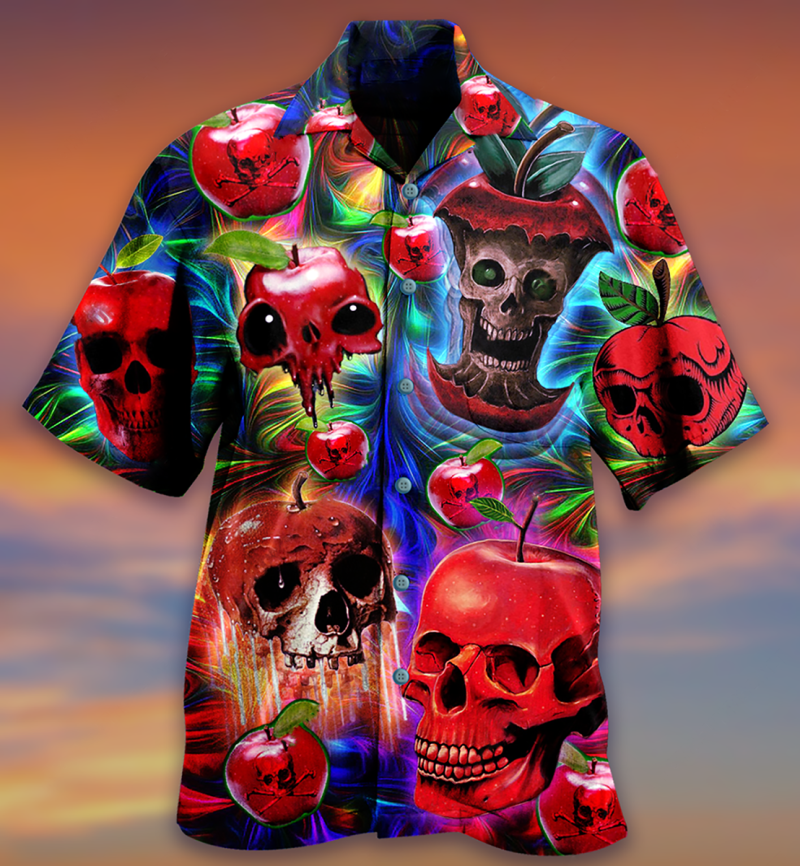 Skull Love Apple Limited Edition Best Fathers Day Gifts Hawaiian Shirt Men 2 37990841