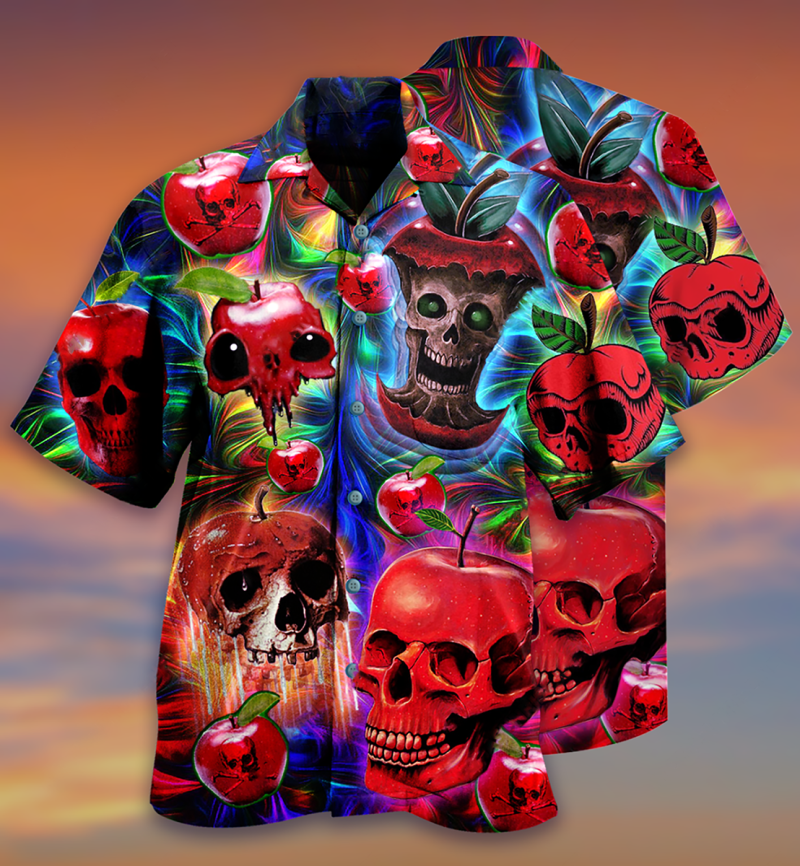 Skull Love Apple Limited Edition Best Fathers Day Gifts Hawaiian Shirt Men 3 82218258
