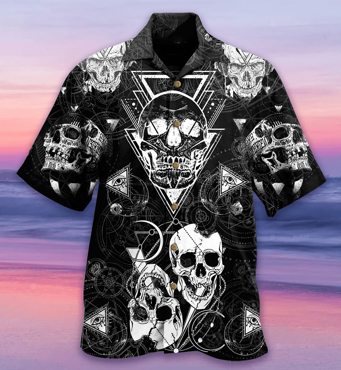 Skull Pirates Make Ledgends Edition Best Fathers Day Gifts Hawaiian Shirt  Men - Bluecat