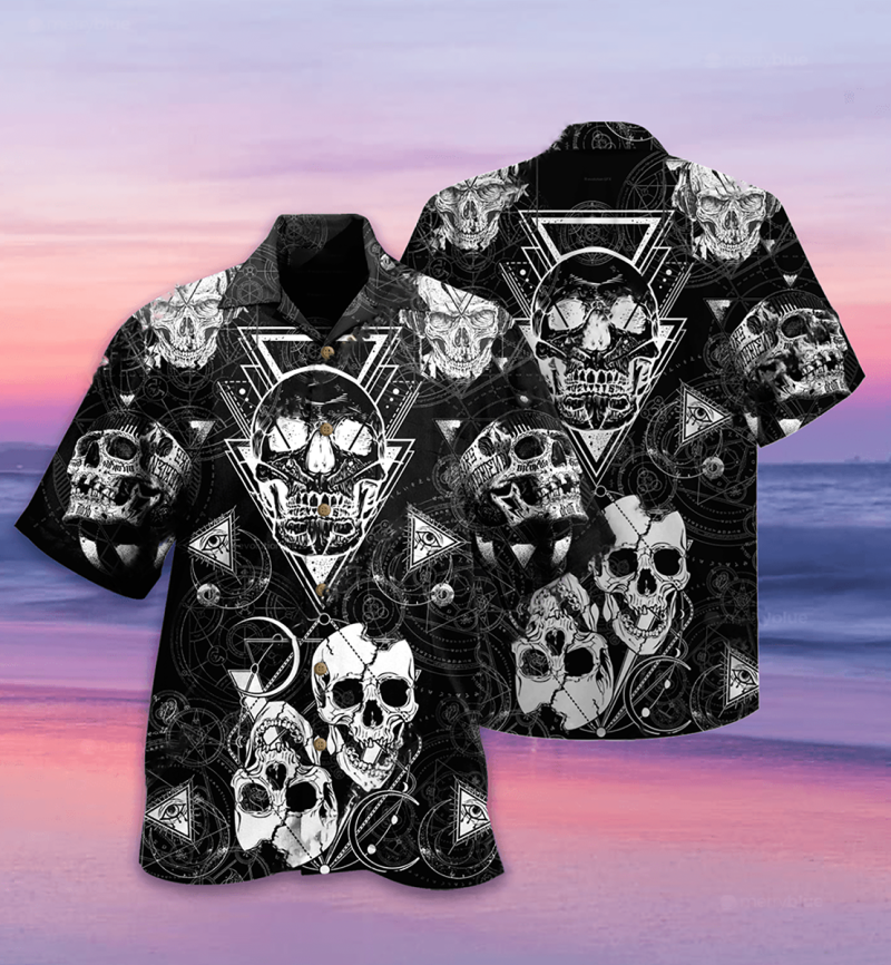 Skull Love Black Limited Edition Best Fathers Day Gifts Hawaiian Shirt Men 3 16697801