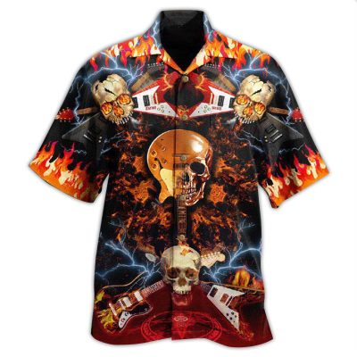 Skull Rock N Roll Edition Best Fathers Day Gifts Hawaiian Shirt Men 1 27017065