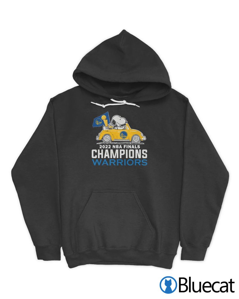 Snoopy And Woodstock Riding Car Golden State Warriors 2022 NBA Finals Champions Shirt 1