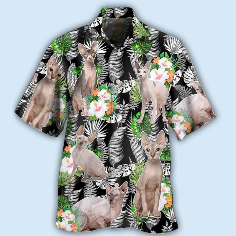 Sphynx Cat Lover Tropical Style Best Fathers Day Gifts Hawaiian Shirt Men 2 65910036