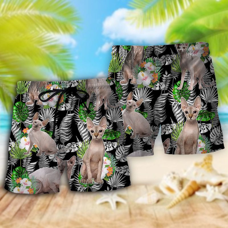 Sphynx Cat Lover Tropical Style Best Fathers Day Gifts Hawaiian Shirt Men 3 15094977