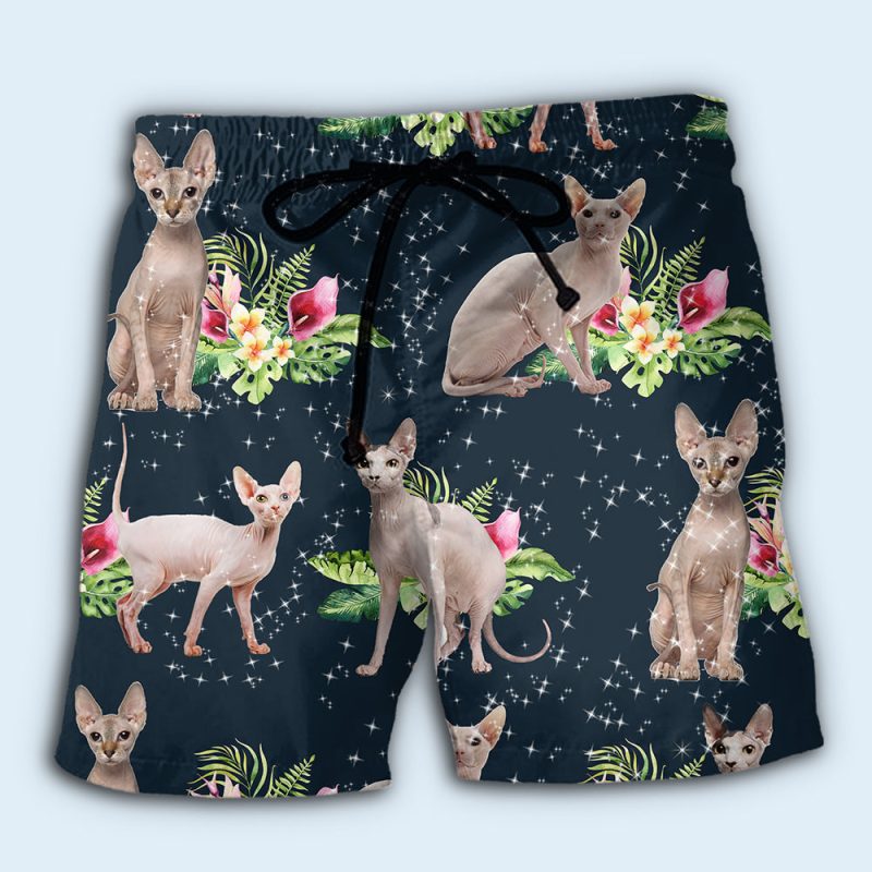 Sphynx Cat Tropical Floral 1 Best Fathers Day Gifts Hawaiian Shirt Men 4 64169199