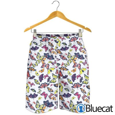 Spring Butterfly Pattern Print MenS Shorts