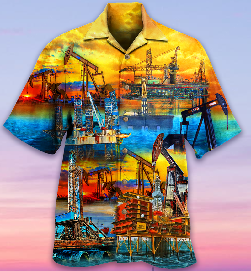Sunset At The Oil Field Limited Best Fathers Day Gifts Hawaiian Shirt Men 2 10313053