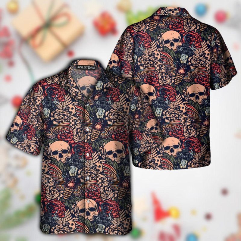 Tattoo Skull Amazing Christmas 01 Best Fathers Day Gifts Hawaiian Shirt Men 2 52278235