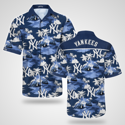 Tommy Bahama New York Yankees Hawaiian Shirt