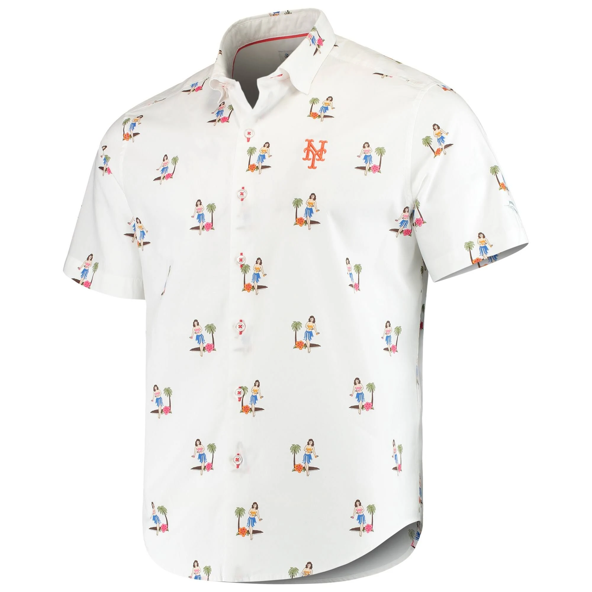 New York Yankees Tommy Bahama Hula Oasis Button-Up Shirt - White