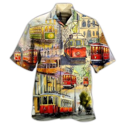 Train Love City Limited Edition Best Fathers Day Gifts Hawaiian Shirt Men