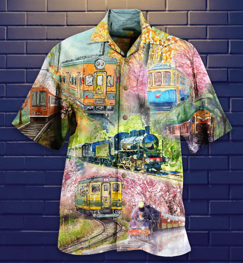 Train Love Flowers Limited Edition Best Fathers Day Gifts Hawaiian Shirt Men 2 55351990