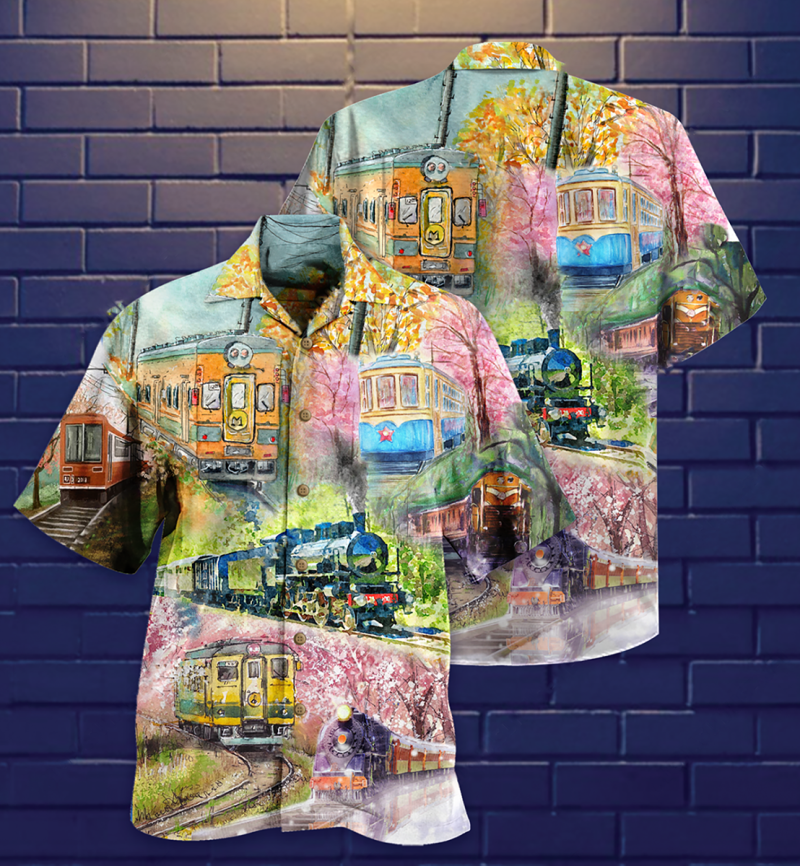 Train Love Flowers Limited Edition Best Fathers Day Gifts Hawaiian Shirt Men 3 54834882
