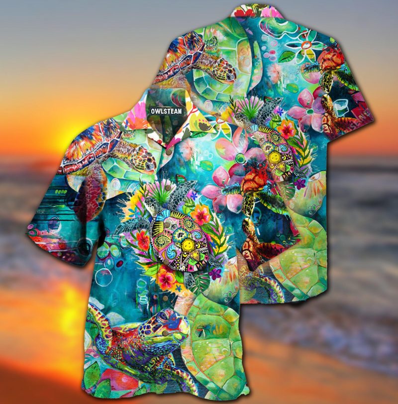 Turtle Colorful Love Sea Limited Best Fathers Day Gifts Hawaiian Shirt Men 2 62843121