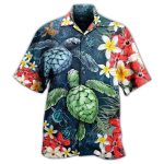 Turtle Love Flowers Limited Edition Best Fathers Day Gifts Hawaiian Shirt Men 1 54618936