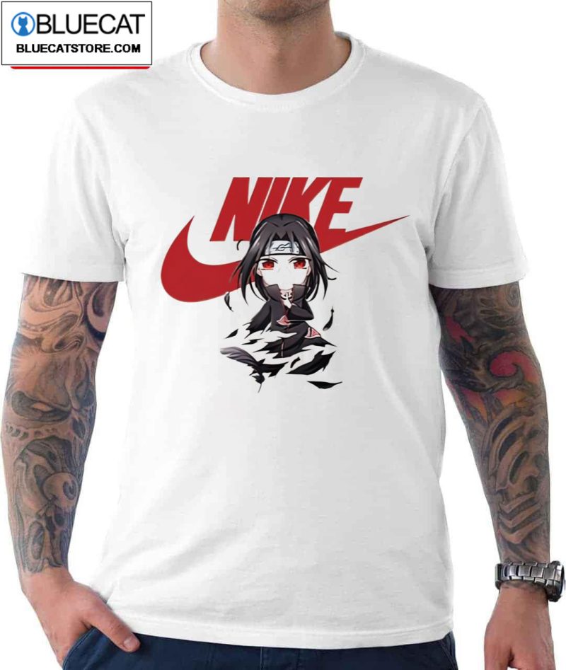 Uchiha Itachi Naruto Anime Nike Vintage Logo Unisex T Shirt