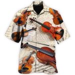 Violin Vintage Style Music Lover Best Fathers Day Gifts Hawaiian Shirt Men 1 54701846