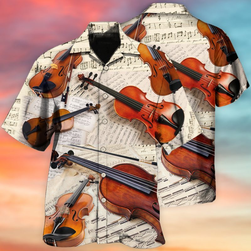 Violin Vintage Style Music Lover Best Fathers Day Gifts Hawaiian Shirt Men 2 5633988